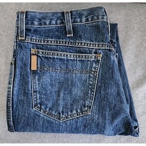 Cinch Men Straight Jeans Zip Solid Denim 100% Cotton Blue Size 35x32 MB90532002